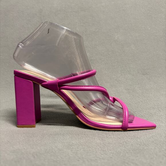 INTENTIONALLY BLANK x REVOLVE Wick Sandal Heels in Flamingo Pink Size 7 - Picture 8 of 16